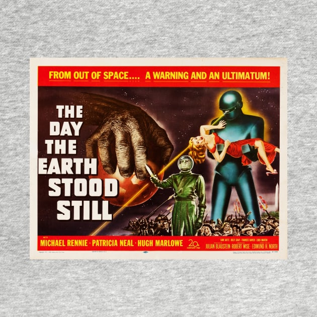 THE DAY THE EARTH STOOD STILL Hollywood Classic Sci Fi Vintage Movie by vintageposters